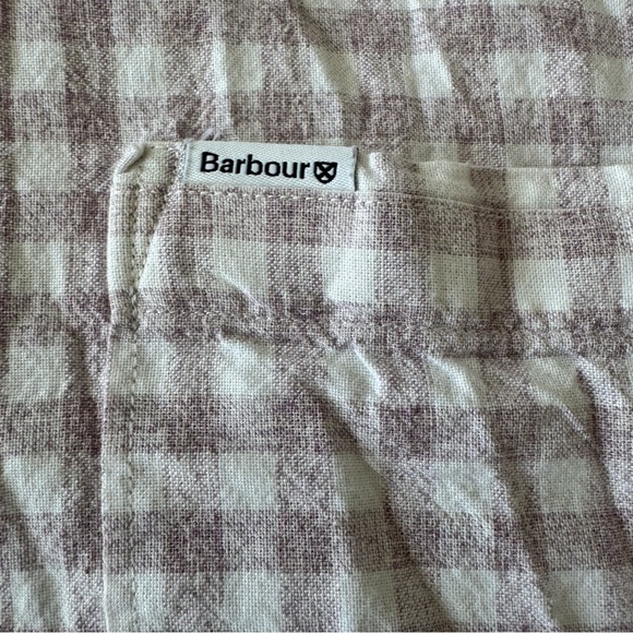 Barbour Tailored Fit size XL Gingham Plaid Check Button Down Long Sleeve Shirt - Picture 2 of 9
